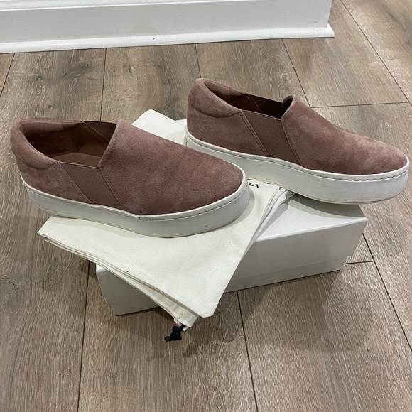 💰PRICE⬇️ VINCE
Women's Warren Suede Slip On Platform Trainers - Pink/Blush - 7M - Picture 9 of 9